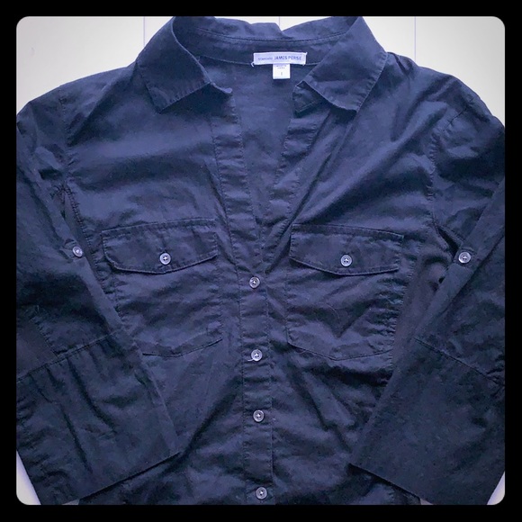 James Perse Tops - {James Perse} - Side Panel Button Shirt